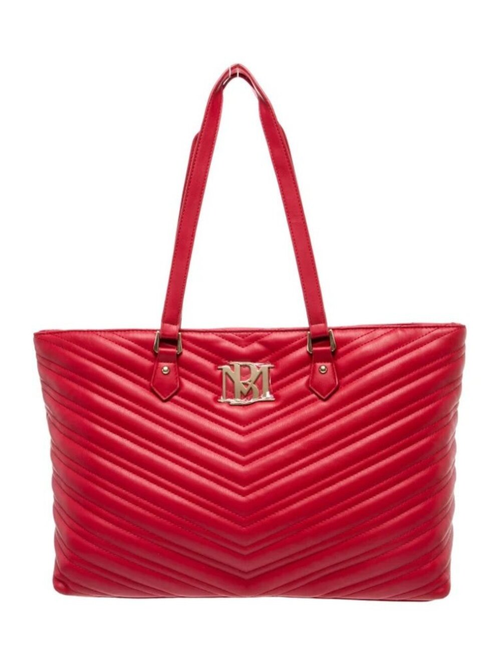 Badgley Mischka Vegan Leather Shoulder Tote Bag Large with Laptop Compartment